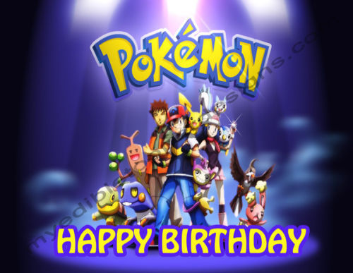 Pokemon Personalized Edible Print Premium Cake Topper Frosting Sheets –  Edible Toppers & More